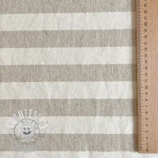 Tissu déco jacquard LINEN LOOK Cabourg lin
