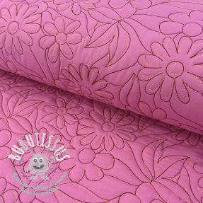Tissu matelassé Flowers pink