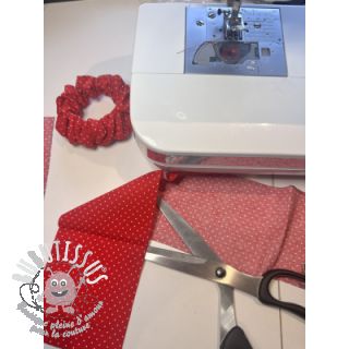 Tissu coton Petit dots red