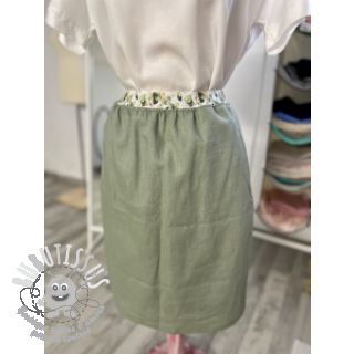 Lin lavé old green