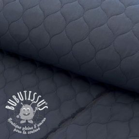 Tissu matelassé Round navy