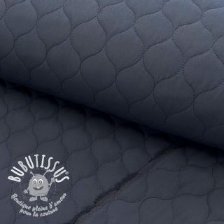 Tissu matelassé Round navy