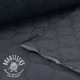Tissu matelassé Round navy