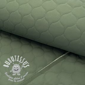 Tissu matelassé Round sage