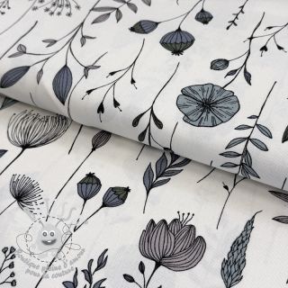 Tissu déco premium Hand Drawn Flowers