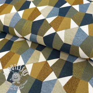 Tissu déco jacquard Mustang blue