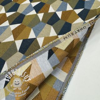 Tissu déco jacquard Mustang blue