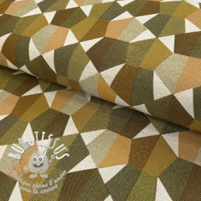 Tissu déco jacquard Mustang gold