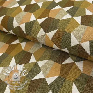Tissu déco jacquard Mustang gold