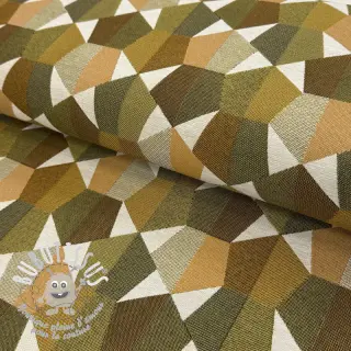 Tissu déco jacquard Mustang gold
