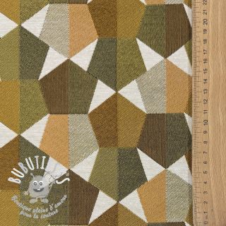 Tissu déco jacquard Mustang gold