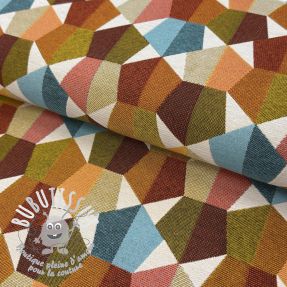 Tissu déco jacquard Mustang multi