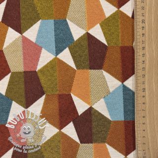 Tissu déco jacquard Mustang multi