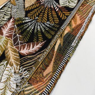 Tissu déco jacquard Egypte noir