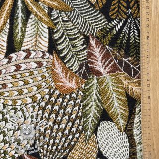 Tissu déco jacquard Egypte noir