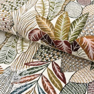 Tissu déco jacquard Egypte blanc