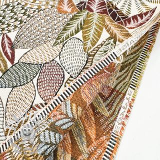 Tissu déco jacquard Egypte blanc