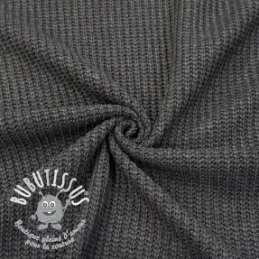 Tissu tricot BIG KNIT dark grey