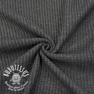 Tissu tricot BIG KNIT dark grey