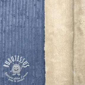 Tissu velours cotelé Cofur fleece jeans