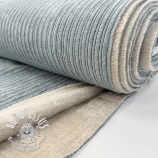 Tissu velours cotelé Cofur fleece mint