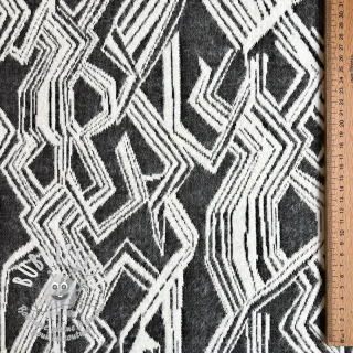 Tissu maille tricot jacquard Comfy Broken checks black