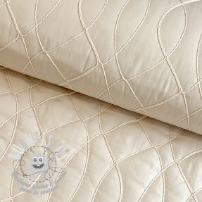 Tissu matelassé Cord off white