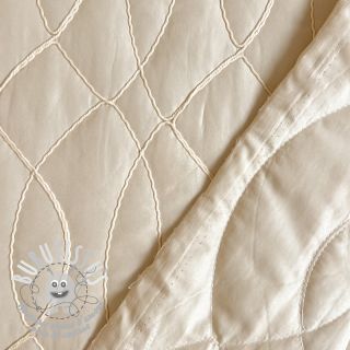 Tissu matelassé Cord off white