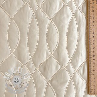 Tissu matelassé Cord off white