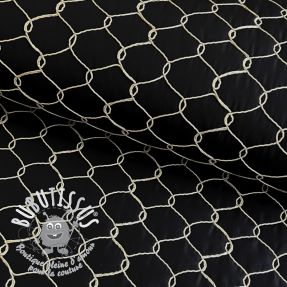 Tissu matelassé Cord black