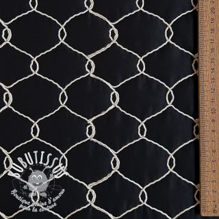 Tissu matelassé Cord black