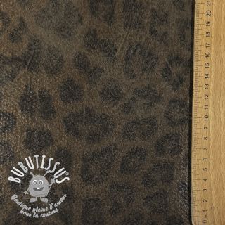 Tissu de manteau Panther Glammy Teddy Lammy brown