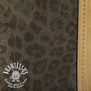 Tissu de manteau Panther Glammy Teddy Lammy brown