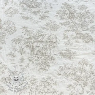 Tissu déco jacquard MACASSAR alover lin