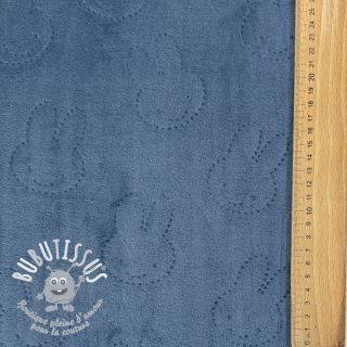 Tissu velours jersey TEDDY Bunny jeans