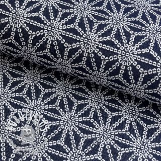 Tissu déco jacquard Bong marine