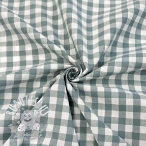 Tissu coton Check teal