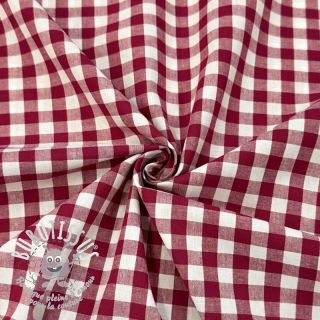 Tissu coton Check berry