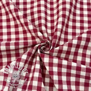 Tissu coton Check berry