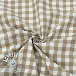 Tissu coton Check sand