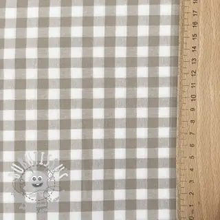 Tissu coton Check sand