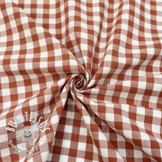 Tissu coton Check terra