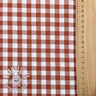 Tissu coton Check terra
