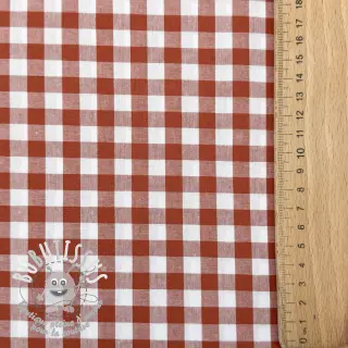 Tissu coton Check terra
