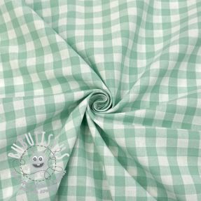 Tissu coton Check mint