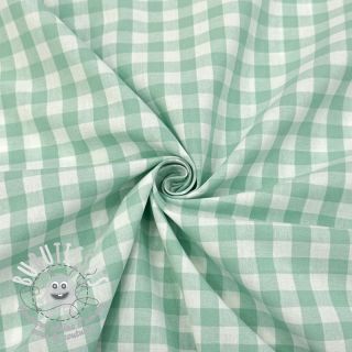 Tissu coton Check mint