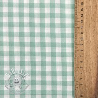 Tissu coton Check mint