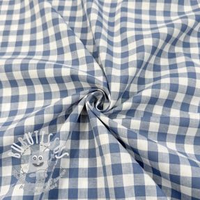 Tissu coton Check blue