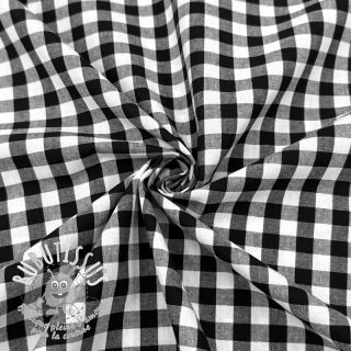 Tissu coton Check black