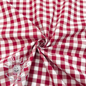 Tissu coton Check red